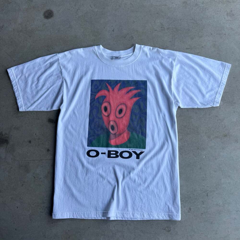 Vintage 1994 Ron Pieniak O-Boy Art Graphic T-Shirt
